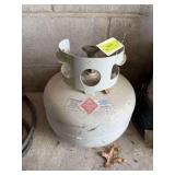 Small propane tank, full