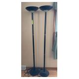 Two matching floor lamps