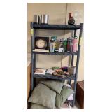 Plastic shelf unit 14D x 34L x 60H NO CONTENTS