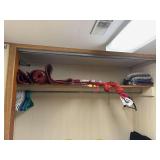 2 lawn chair clamp on umbrellas,  area rugs and blankets