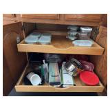 Airtight plastic containers, grater, stainless strainer and more