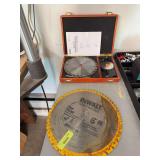 Dewalt 12' saw blades 1 new, 1 used and 8' carbide dado set