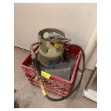 Large plumbers B tank and hose