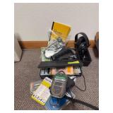 Misc gun items includes many gun locks, cleaning kit, ear muffs, etc