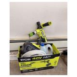 New Ryobi 40V HP pressure washing gun, detergent, battery, charger etc...