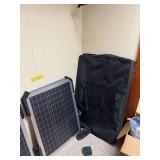 (2) 50W Inergy solar panels, multi inlet plug and carrying bag