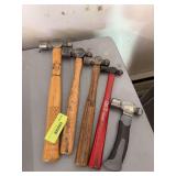 Ball peen hammer set