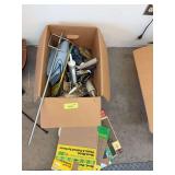 Sandpaper/abrasives, caulk, paint brushes etc...