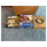 Three boxes puzzles