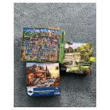 Three boxes puzzles