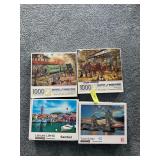 Four boxes puzzles