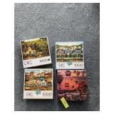 Four boxes puzzles