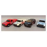 4 Jim Beam race truck decanters
