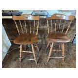 Three barstools 27 inch seat (one found later in garage needs cleaned)