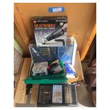 Paint stripper gun, car repair manuals and misc car parts and repair items