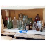Antique bottles and jars