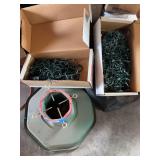 Christmas tree holder and lights