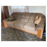 Full-size three cushion sofa
