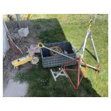 Lawn tractor sprinkler and additional lawn sprinklers, and sprinkler heads
