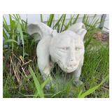 Concrete gargoyle -  one ear broken