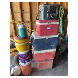 Nine coolers
