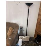 Tower fan, window fan, floor lamp, and humidifier