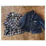 Carhart size 4X shirt new with tags and Carhart coat size 50 regular