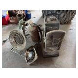Catalytic heaters and burner attachment