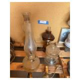 Four oil lamps (one just the base)