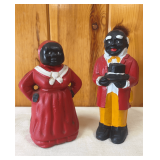 Aunt Jemima and Uncle Mose reproduction cast iron banks