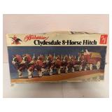 Budweiser Clydesdale 8 horse hitch AMT model kit NIB
