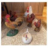 A gaggle of chickens