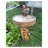 Concrete birdbath