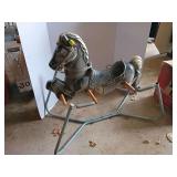Retro spring hobby horse