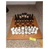 Chess set and board
