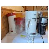 Mr Coffee iced tea pot, B&D thermal select coffee pot and B&D single serve switch coffee maker