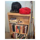 Fishing Collectables-books and fishing books, bookcase, scanner, rainsuits etc...