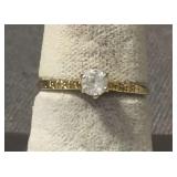 Size 5.25 ring marked 14K Diamond??