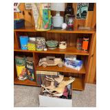 Variety of toys, wooden car, Lincoln logs, playskool blocks, GI Joe