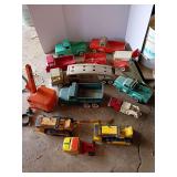 Vintage kids pressed steel toys