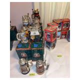 10 Anheuser-Busch collectors club steins
