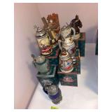 9 Anheuser-Busch collectors club steins