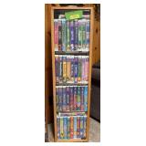 Swivel VHS case w Disney VHS tapes SIDE SHOWN ONLY
