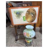 TV trays and GWTW Lamp