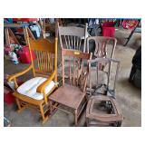 Wooden chairs