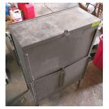 Metal tool chest with contents