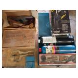 Propane torch, riveting plier kit, planer
