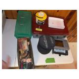 Plano tackle box, Lowrance Eagle display, pH guide colorCelector etc...