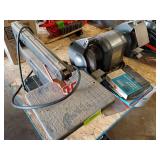Craftsman scroll saw and 1/4hp grinder with extra wheels