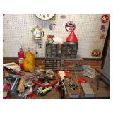Misc hand tools, cable come along